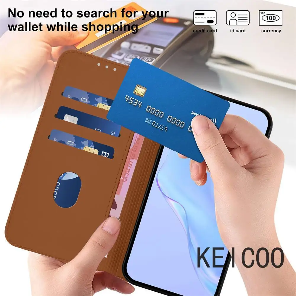 حافظة جلدية بمحفظة مغناطيسية لهاتف Sharp Basio Active3 Aquos R9 Sense9 Pro Plus حامل مبيت أعمال مضاد للسقوط