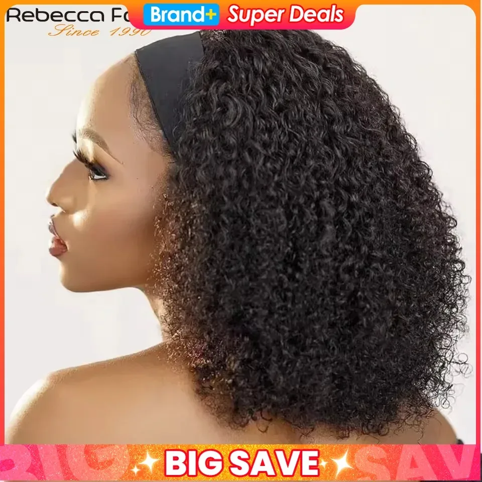 

Парик с повязкой на голову Кудрявые вьющиеся человеческие волосы Нет Парик фронта шнурка Машинное производство Парики Бесклеевые Кудрявые вьющиеся волосы Повязка на голову Полупарики для женщин