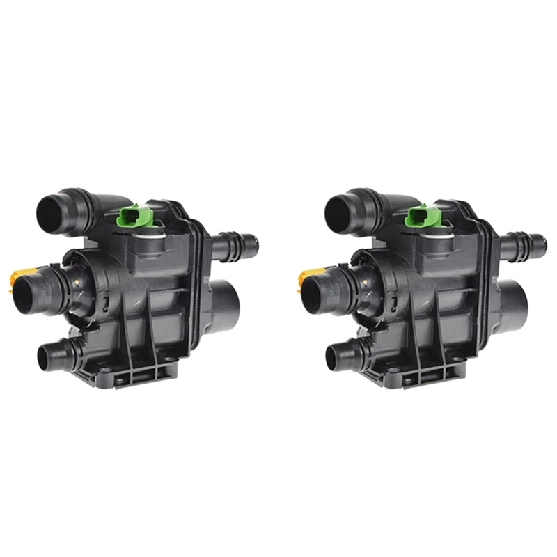 

2X новый корпус термостата охлаждающей жидкости для Peugeot 208 308 Ctiroen C3 Picasso C4 DS3 1,2 9807198480 9807119880