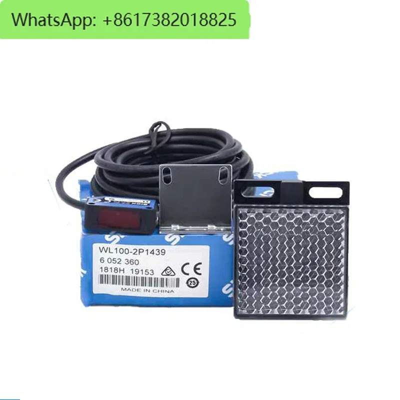 WT100-2N1439 фотоэлектрический датчик, индукционное расстояние 0-750 мм, тип диффузного отражения, выход переключателя NPN,newgenuinegoodsWT100-N1432