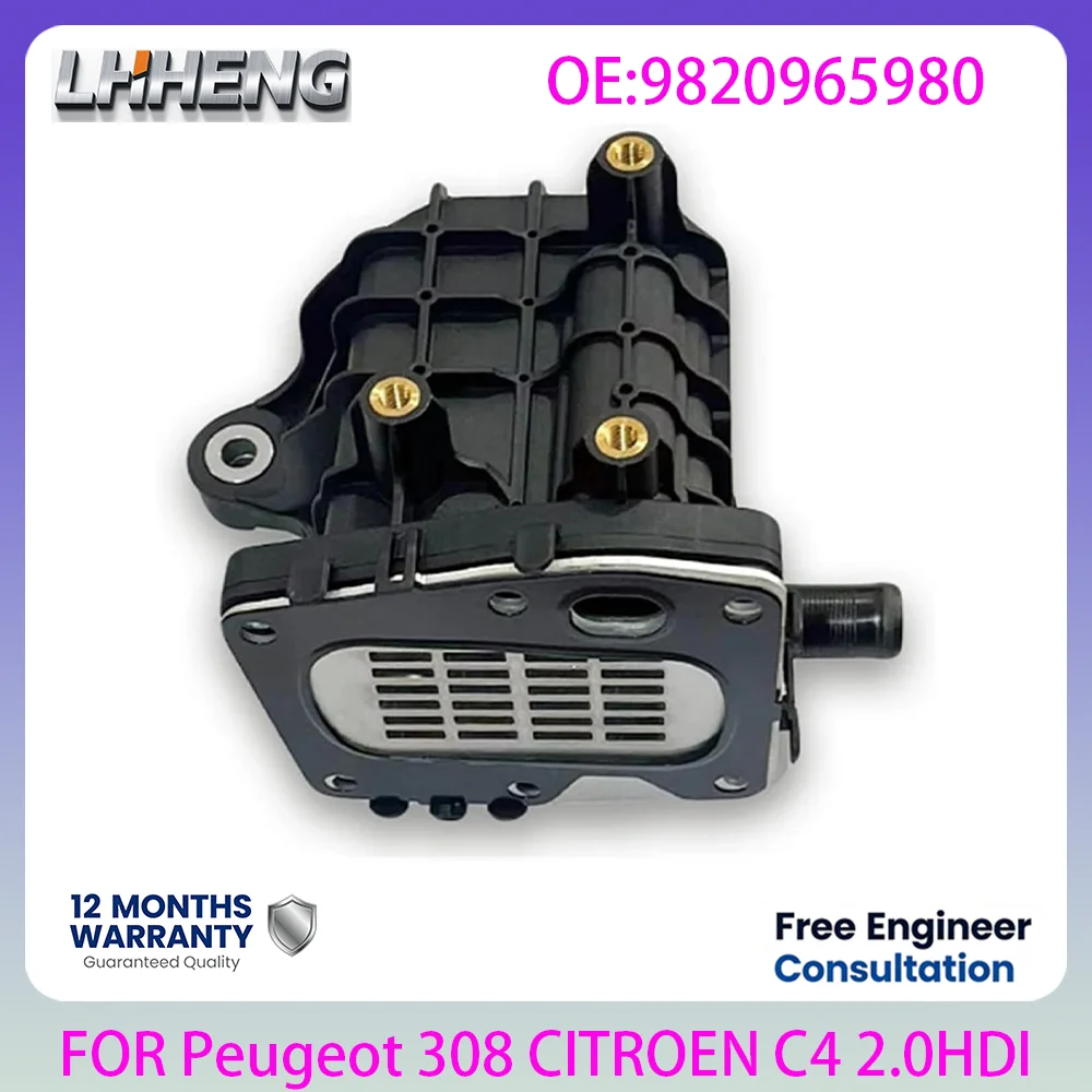 Válvula EGR para Peugeot Expert, Ford Focus, CITROEN, motor 2.0HDI, válvula de recirculación de gases de escape, piezas de repuesto 9820965980