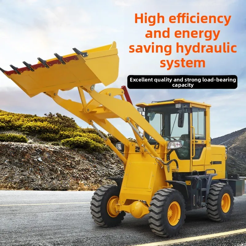 Forklift loader, four-wheel drive small 20-type construction wood grabber