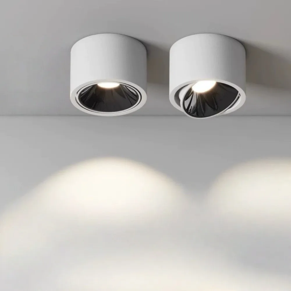 Adjustable Angle 7W Led Spotlight Surface Mounted Anti-glare Ceiling Spot Light Dimmable Energy Saving Downlight Home Lighting
