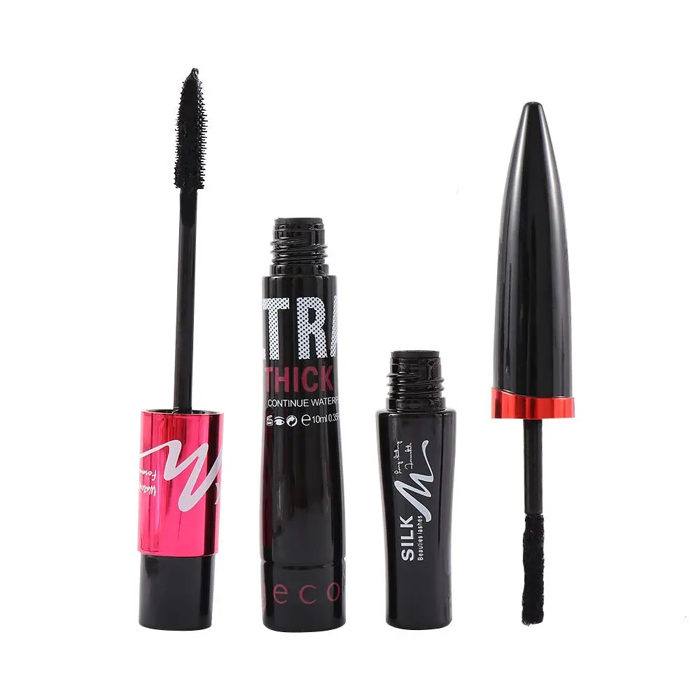 Pavão Cílios Curling Mascara, 4D Volume, impermeável, maquiagem, cosmético, extensão