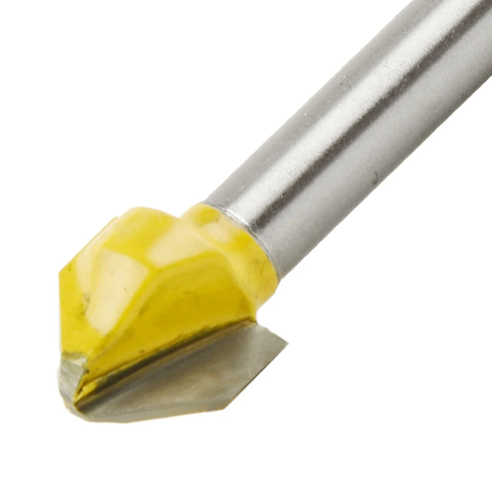 Cutting Performance Acrylic Engraving And Chamfer Router Bit High Strength V-shaped Yellow/Silver 6mm Shank Carbide