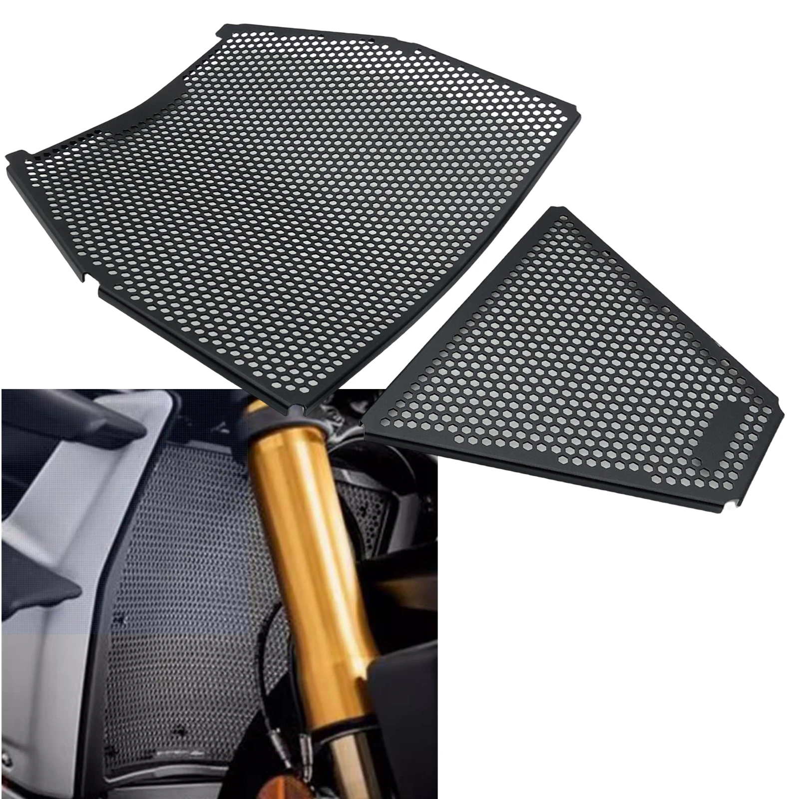 

Motorcycle Water Tank Cover Radiator Grill Protector Guard For DUCATI PANIGLE V4 / S V4 2018-2021