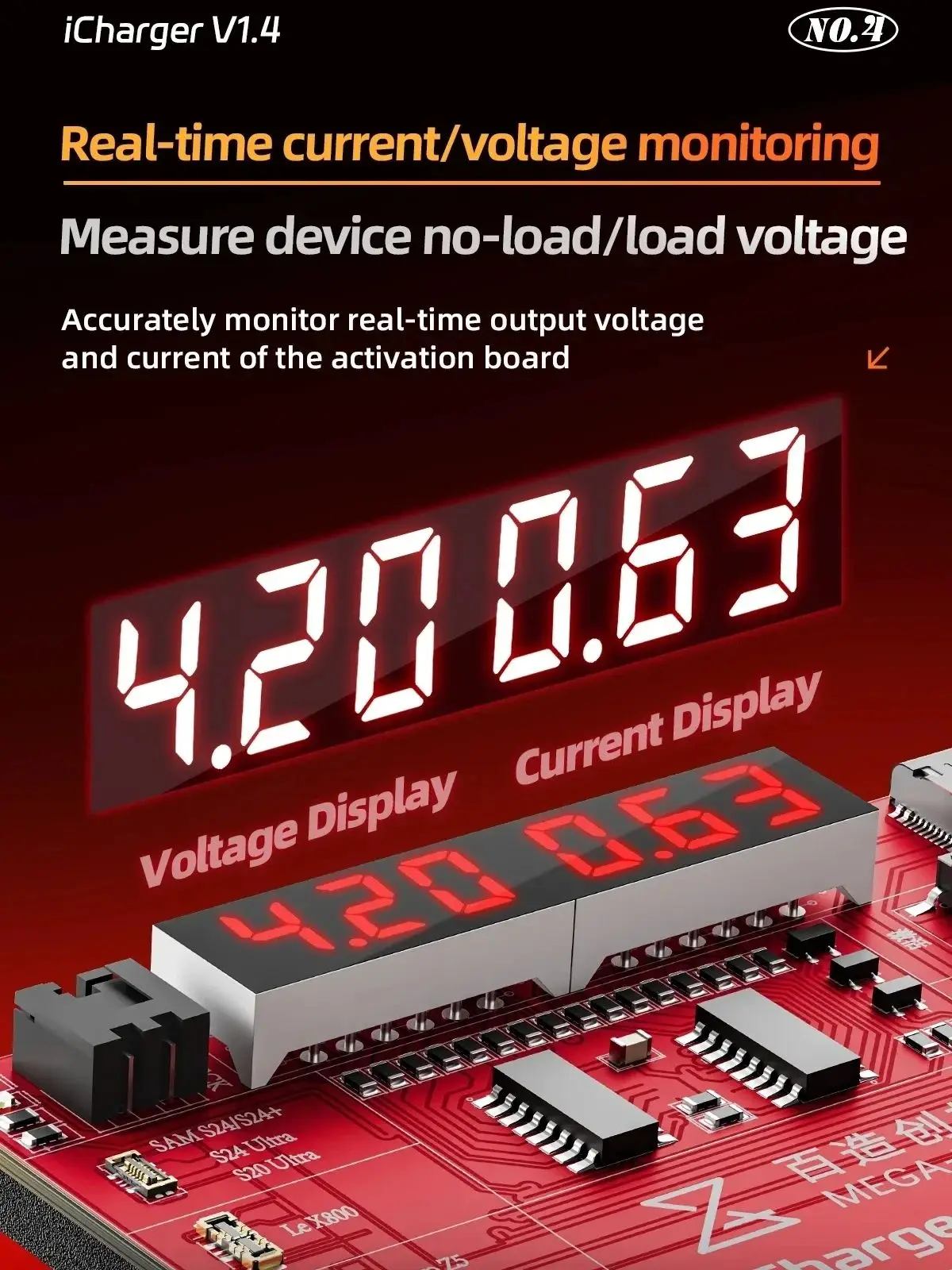 QIANLI MEAGA-IDEA 배터리 활성화 고속 충전 감지 보드 도구 V1.4 아이폰 6-16ProMax IOS 안드로이드 배터리 수리 키트