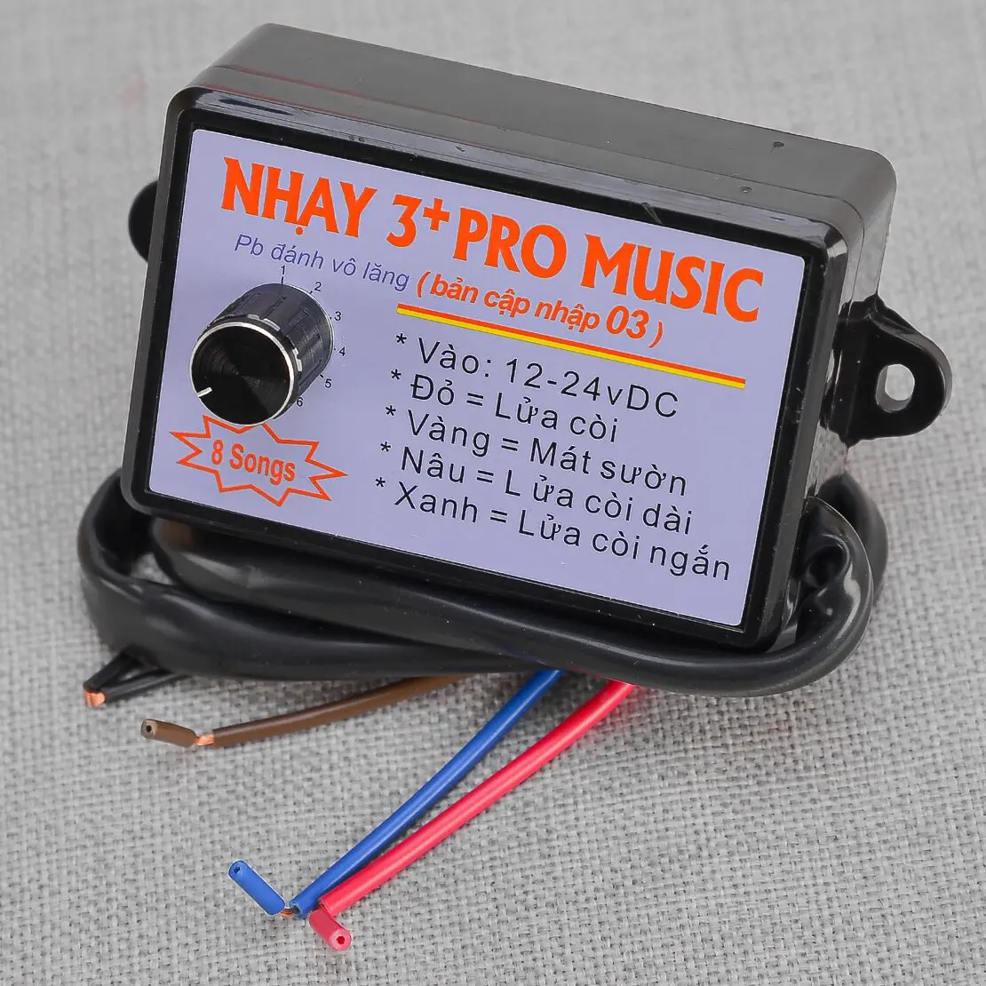 Nhay 3+Pro Music Rapid Horn Relay Controller 12-24V 8Tones Fit for Motorcycle Car Marine Boat