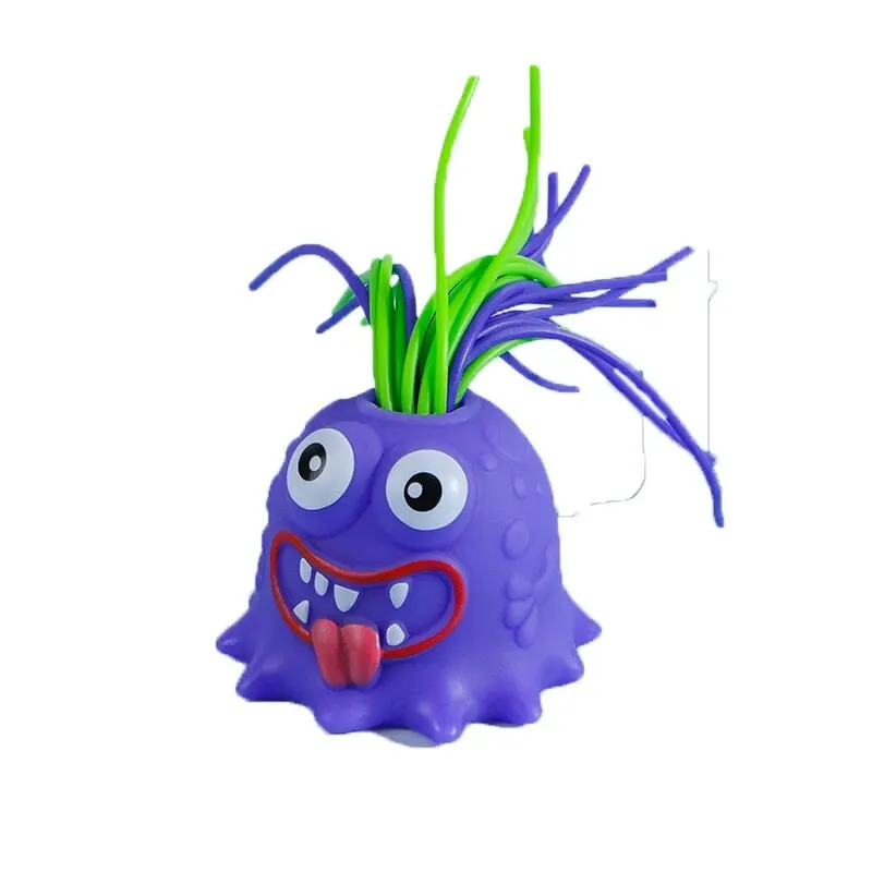 1pc Hair Pulling Toy Pulling Hair Will Make A Little Monster Relieve Stress Scream And Vent Toy No Battery