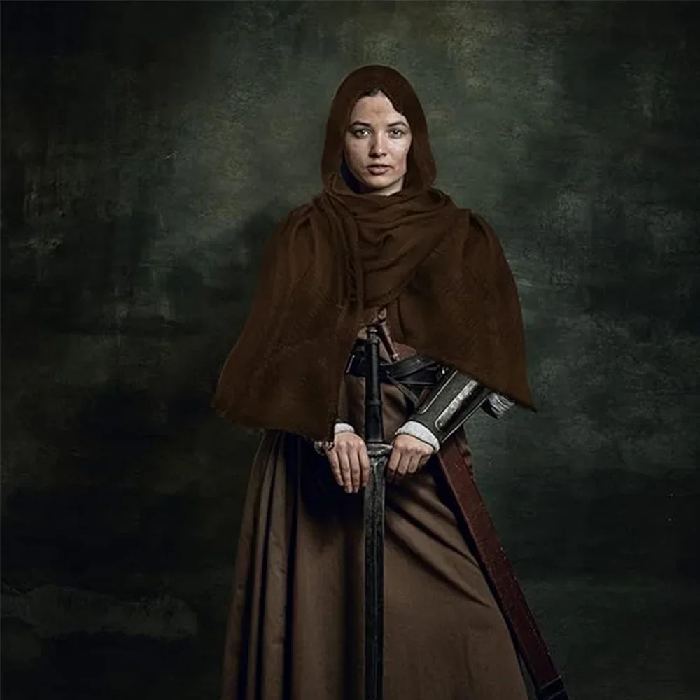 Capa de caballero Medieval renacentista, disfraz de media capa con hombros descubiertos, bufanda de pirata para hombres y mujeres, festivales de Cosplay Larp