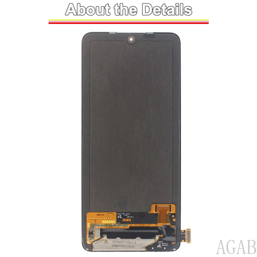 High Quality LCD for Redmi Note 10 Pro Max LCD Display Touch Screen Digitizer for Redmi Note 10 Pro Max M2101K6I LCD With Frame