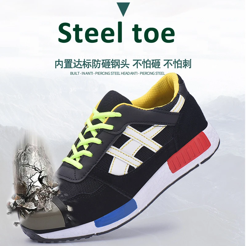 

2022 Work Safety Shoes for Women+Men Indestructible Work Sneakers Protective Steel Cap Shoes zapatos muje Steel toe