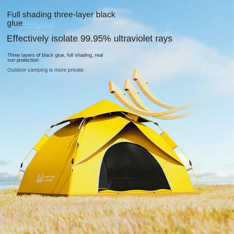 

3-4 Person Outdoor Waterproof Tent Automatic Quick Open Tent Camping Family Outdoor Llightweight Instant Setup Tourist Tent