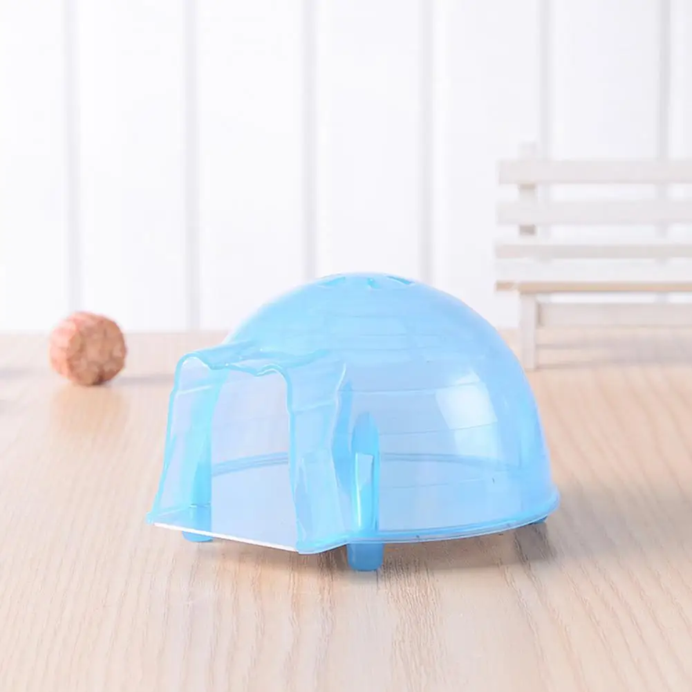 Solid Color  Useful Anti-slip Easy to Clean Cooling Hamster Igloo Plastic Cooling Hamster House Thickened Bottom   Pet Cage