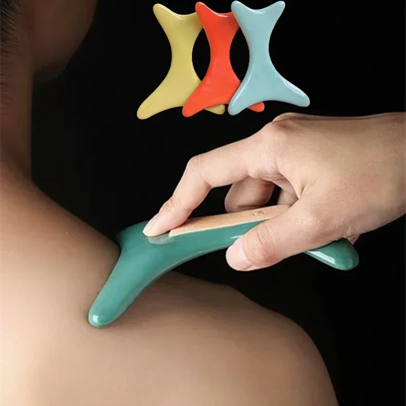 

Gua Sha Massage Board Multi-functional Scraping Body Scraper Salon Supply Foot Massagers Ceramics Guasha Tool for Travel Graston