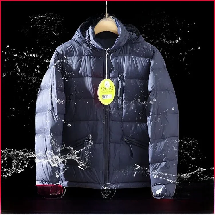 

Men's Lightweight Goose down Jaet 600 Fill Power Hooded Autumn Winter New Arrival Faionable Warm Windproof Outerwear