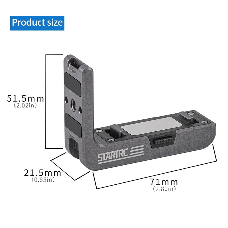 

Аксессуары для камеры STARTRC Action 5 Pro, быстроразъемный кронштейн L-типа для DJI OSMO 360/Action 4/3, подставка для запчастей