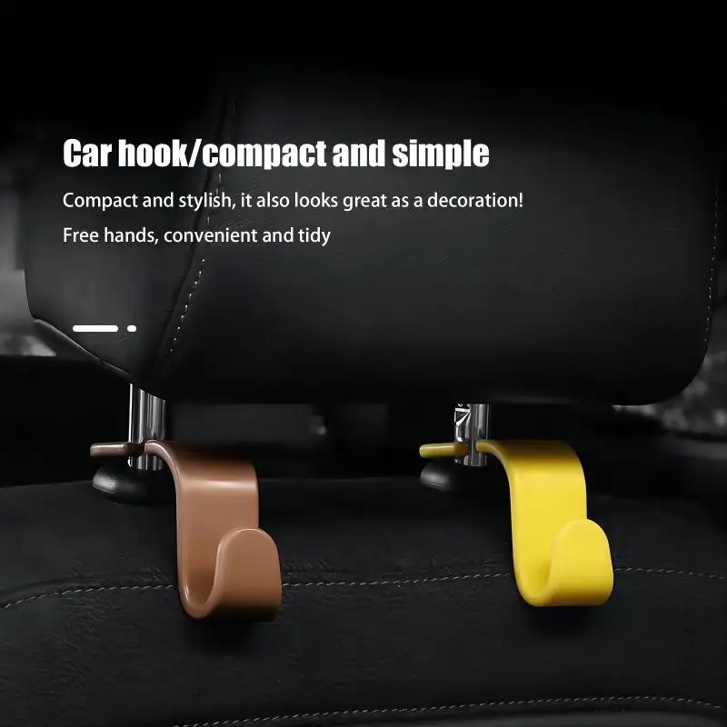 1/5 Peças Ganchos para Bolsas, Clipes para Carro, Organizador de Encosto de Cabeça do Banco Dianteiro, Suporte de Fixação Automotivo, Cabides para Arm