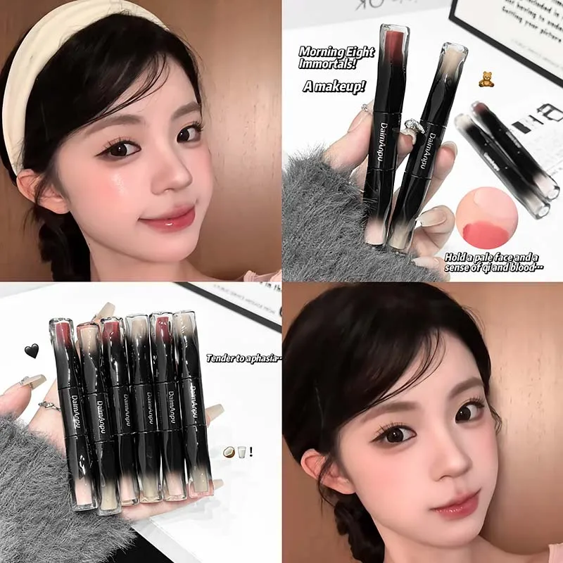 

DAIMANPU 2-in-1 Multifunctional Cream Stick - Blush, Eyeshadow & Lip Tint, Brightening & Color-Correcting, Long-Lasting Makeup f