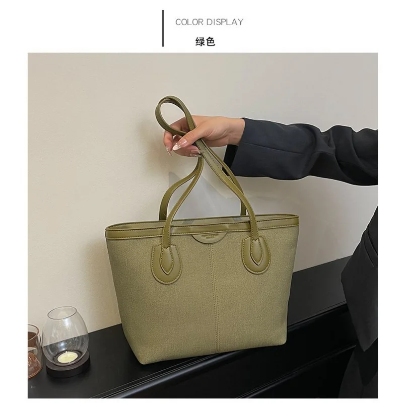 

Unique Trendy Tote Bag For Women Featuring Minimalist Design High-End Finish And Solid Color Style