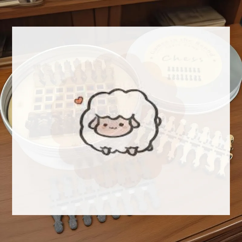 

Exquisite Vintage Travel Chess Set, Chinese Traditional Crafts, Featured in Christmas Socks Gift Box