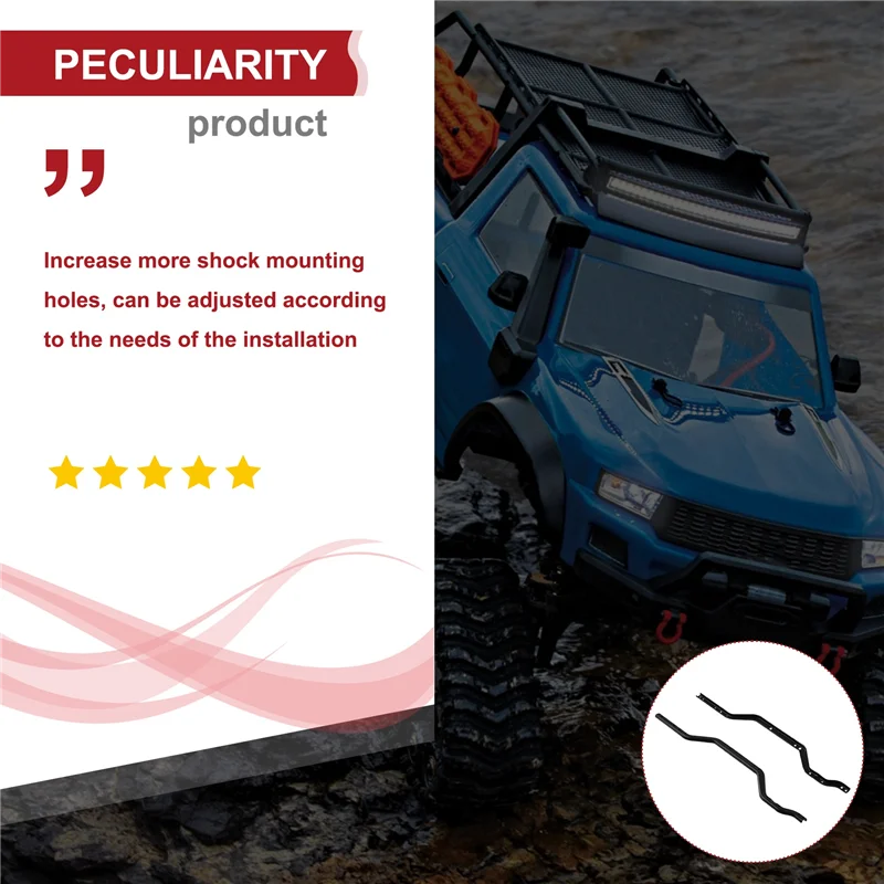 AS96-Metalowa Szyna Mostowa Ramy do TRX4M 1/18 RC Crawler Części Zamienne Akcesoria Tuningowe