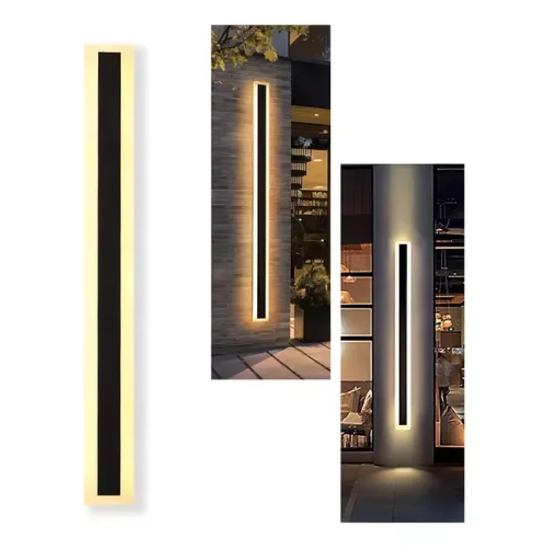 wall lamp with extended indoor and outdoor warm light wall lamp