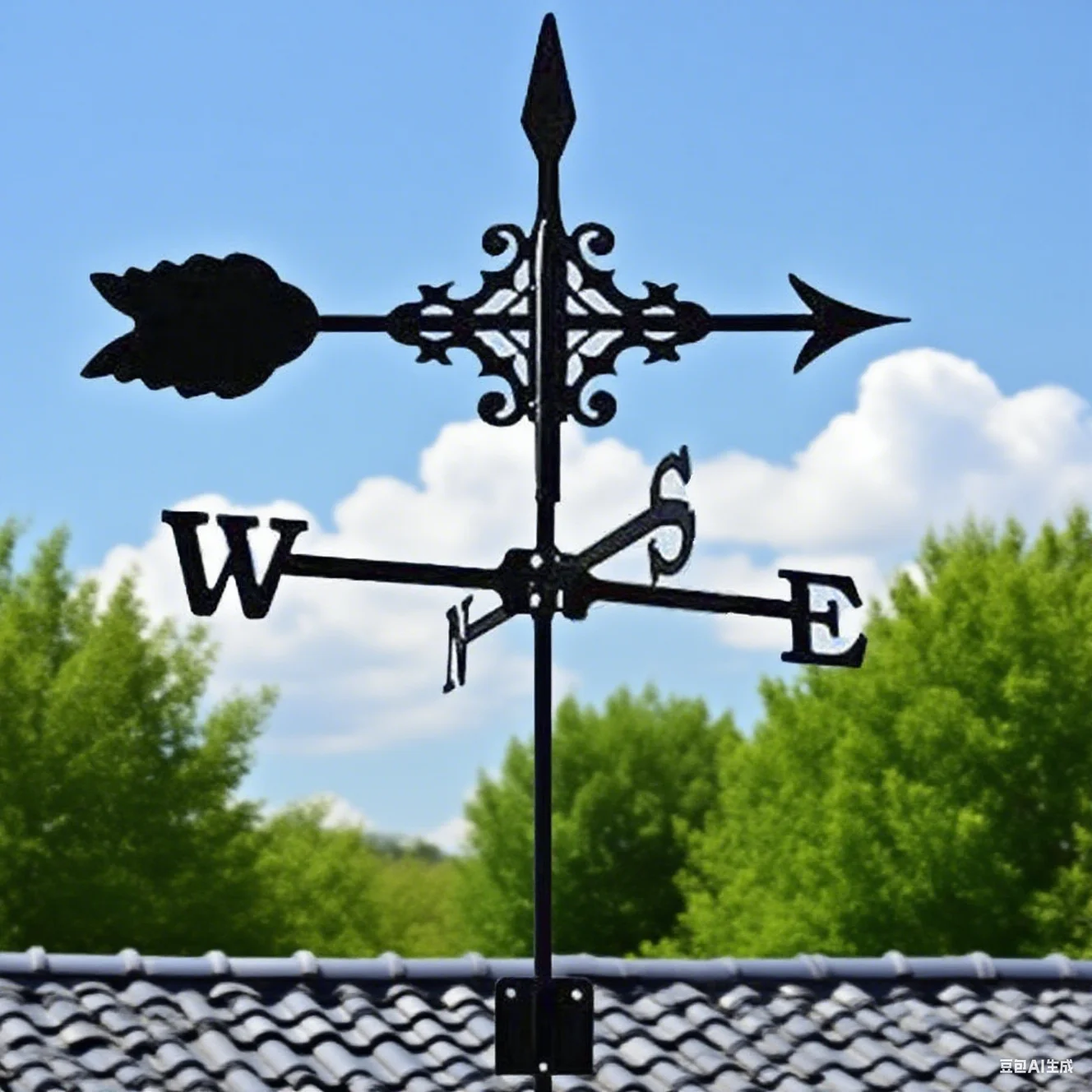 2025 New Arrow-patterned Weather Vane For Garden Decorations Animal Wind Vanes For Farmhouse/garden/roof/shed Ornaments