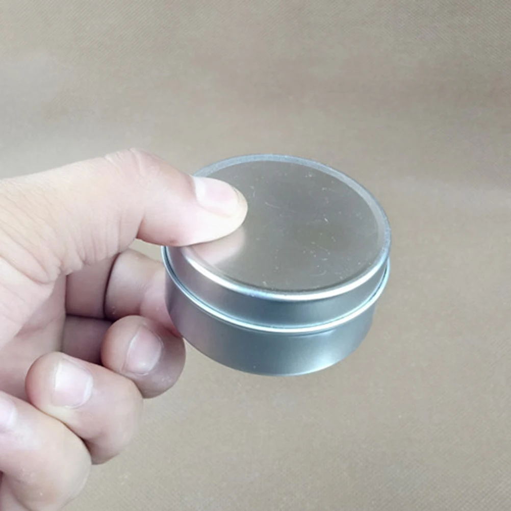 

Round DIY C Boxes Silver Containers Wax Molds Easy Demold Gift Wedding Favors Storage C y Packaging Hardware