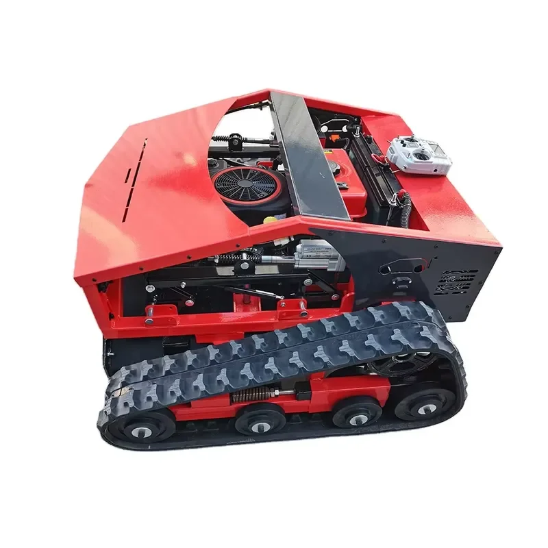 

Electric Mini Crawler Intelligent Lawn Mower Industrial zero Turn Remote Control Lawn Mower