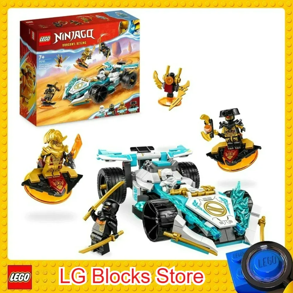 lego-71791-ninjago-zanes-dragon-power-spinjitzu-auto-da-corsa-giocattolo-per-bambini-kit-veicolo-con-funzione-di-rotazione-4-mini-figure