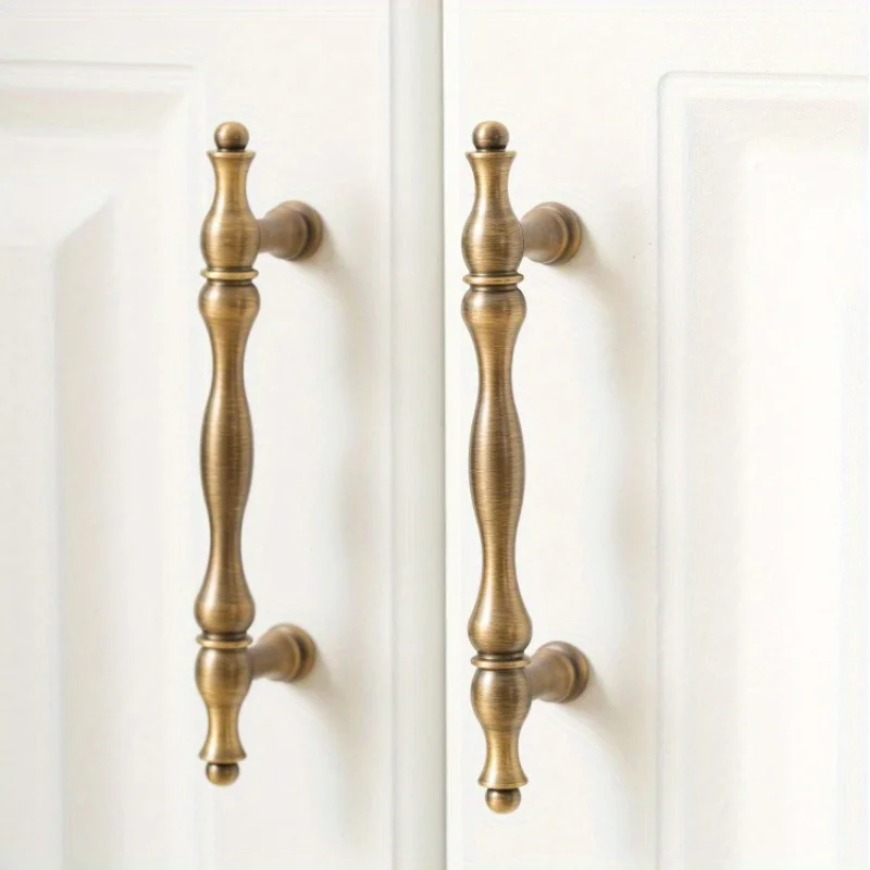 1pcs Retro ภาษาฝรั่งเศสคําตู้จับ Creative สไตล์อเมริกันตู้ประตูส่วนบุคคลเสื้อผ้าตู้ประตู Handles