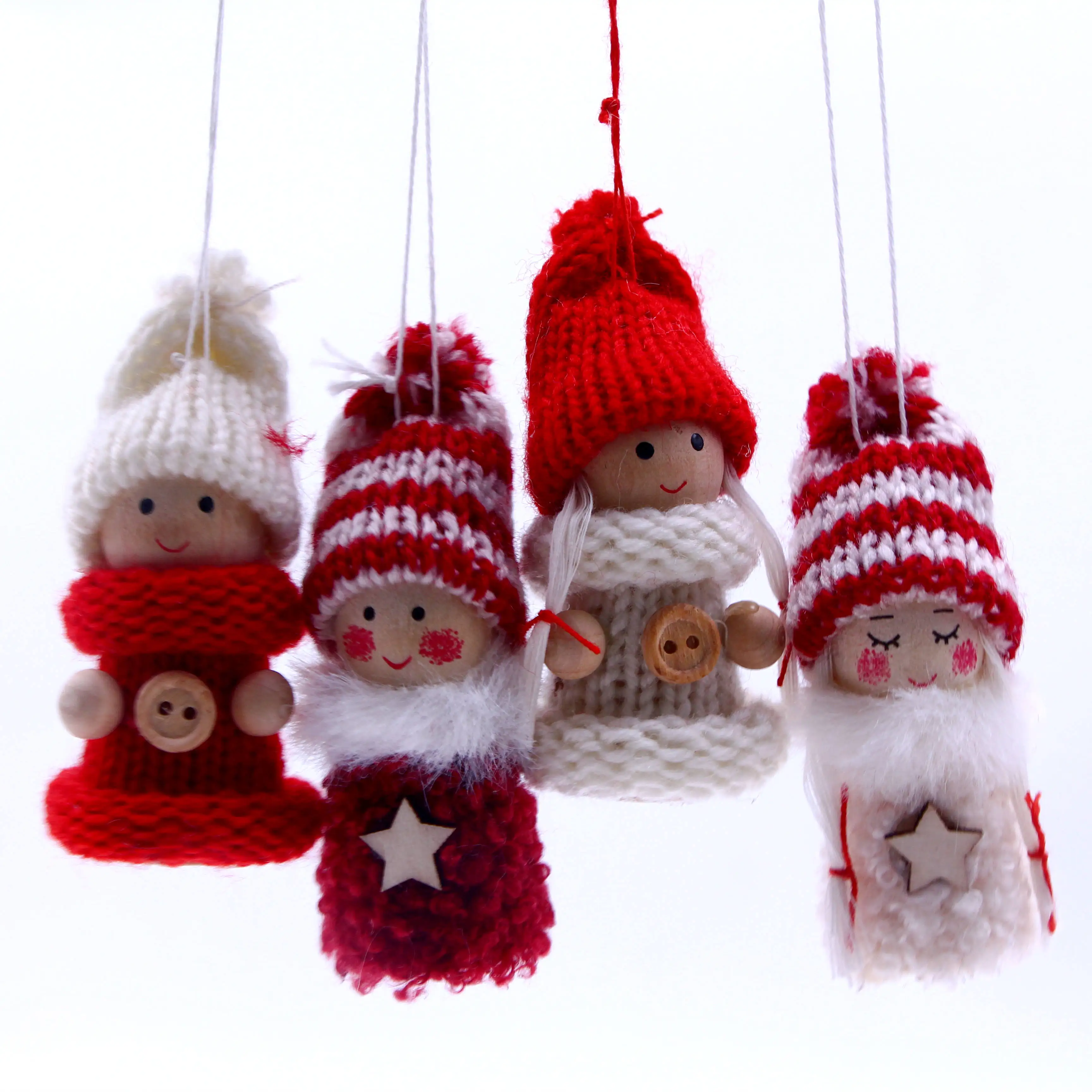 【セール中】1 個 Gnome ぬいぐるみニットクリスマスツリーハンギングペンダント装飾品天使人形クリスマスホームパーティーガーランド装飾子供新年ギフトノエル