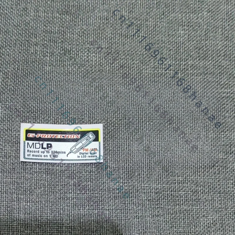 Handmade Gun Gray Housing Sticker For Sony MZ-G750 MD Walkman Self-Adhesive Peel & Stick Reproduction Restoration Parts