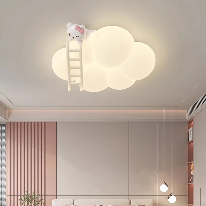 White Cloud Lamp Romantic Children\'s Room Ceiling Lights Mini Astronaut Kitten Puppy LED Nursery Boy Girl Bedroom Ceiling Lamps