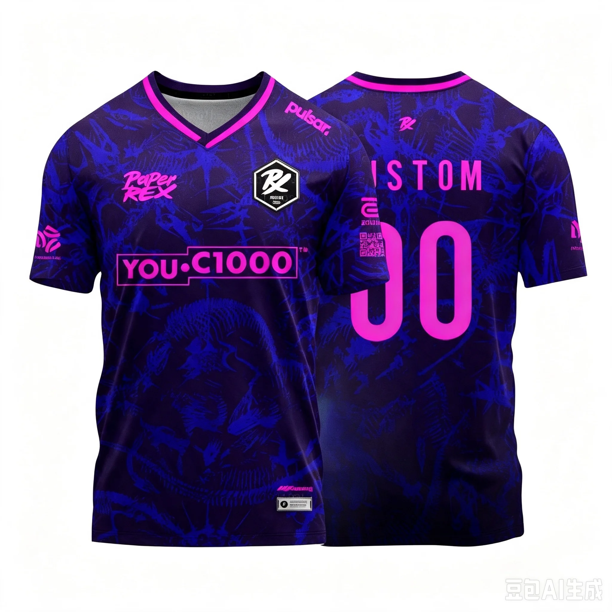 Sommer 26-27 Paper Rex Valorant T-Shirts Herren E-Sport-Team PRX Uniform Trikot F0RSAKEN Gaming Streetwear Lässige T-Shirts Atmungsaktiv
