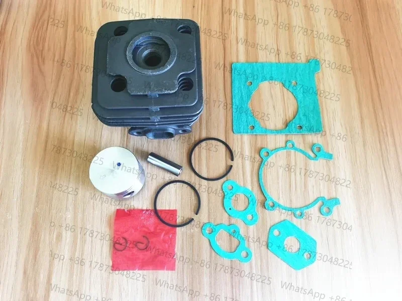 Kit de Cilindro y Pistón OM43 de 40 mm con Junta para Sparta 42 44 Oleo-Mac 440T EFCO BCF420 DSF4200 741, Anillos, Pasadores y Clips
