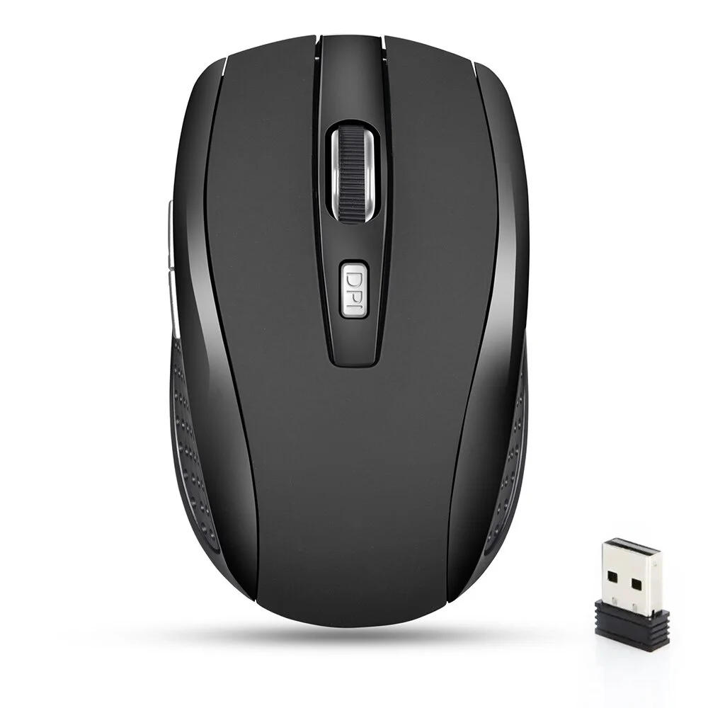 Wireless Silent Mouse 2.4G Adjustable DPI Portable Ergonomic Optical Mouse for PC Laptop MacBook Notebook Home Office Computer