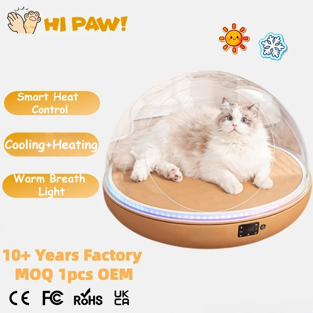Wholesale Smart Cat Dog Bed Heated Cooling Cat Bed Luxury Smart Cat House With Temperature Adjustment Dual-Mode Luxury Pet Bed