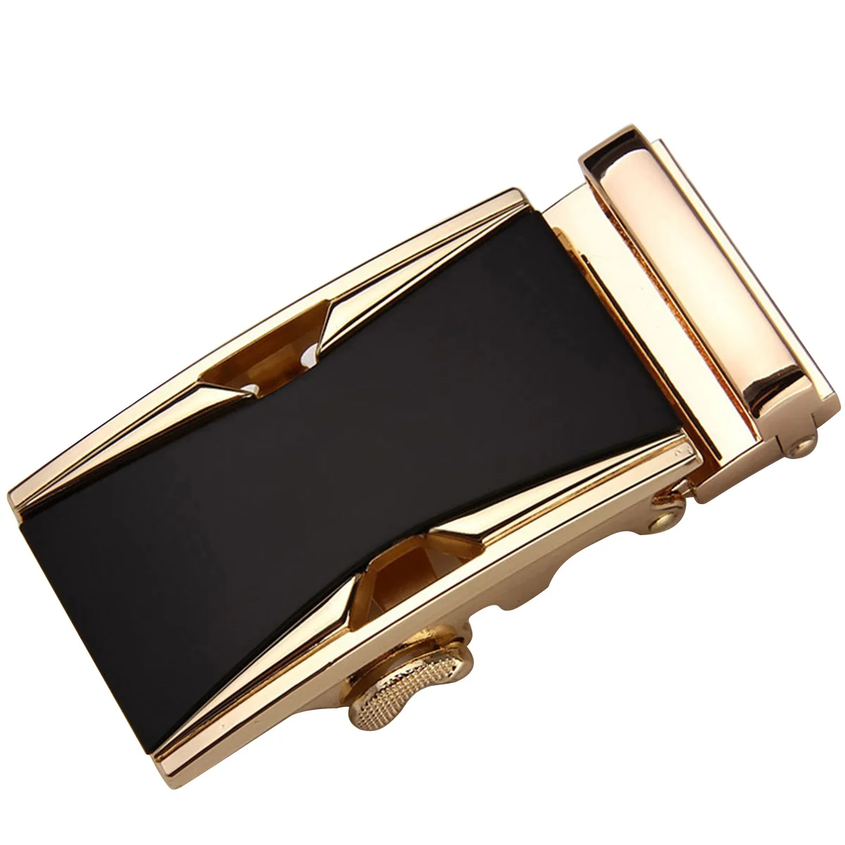 

Automatic 35mm Strap Durable Alloy Ratchet Automatic Belt Buckle Mens Business Formal Adjustable Mens Belt Buckles Black