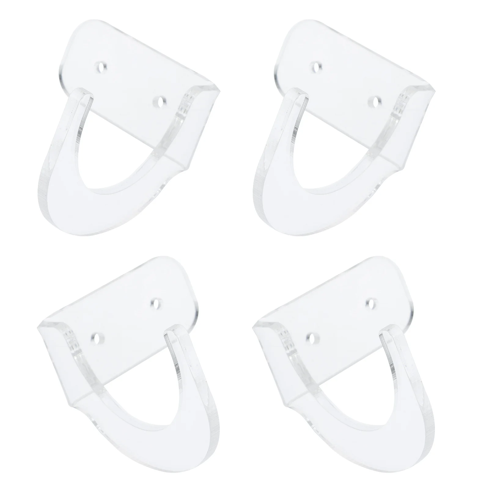 

4 Pcs Baseball Bat Rack Acrylic Holder Wall Mount Display Bracket Storage Shelf Horizontal Tube Team Sports Bat Stand