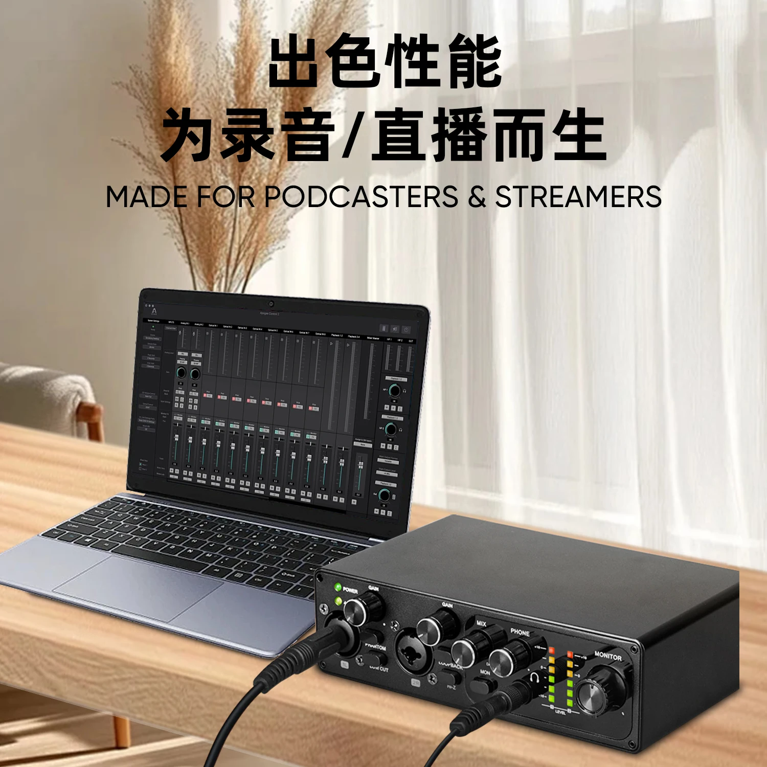 MR22 الألمانية الأصلية ASIO، بطاقة الصوت الخارجية للكمبيوتر الاحترافي للتسجيل المباشر في استوديو الكاريوكي وتسجيل الصوت USB عالمي