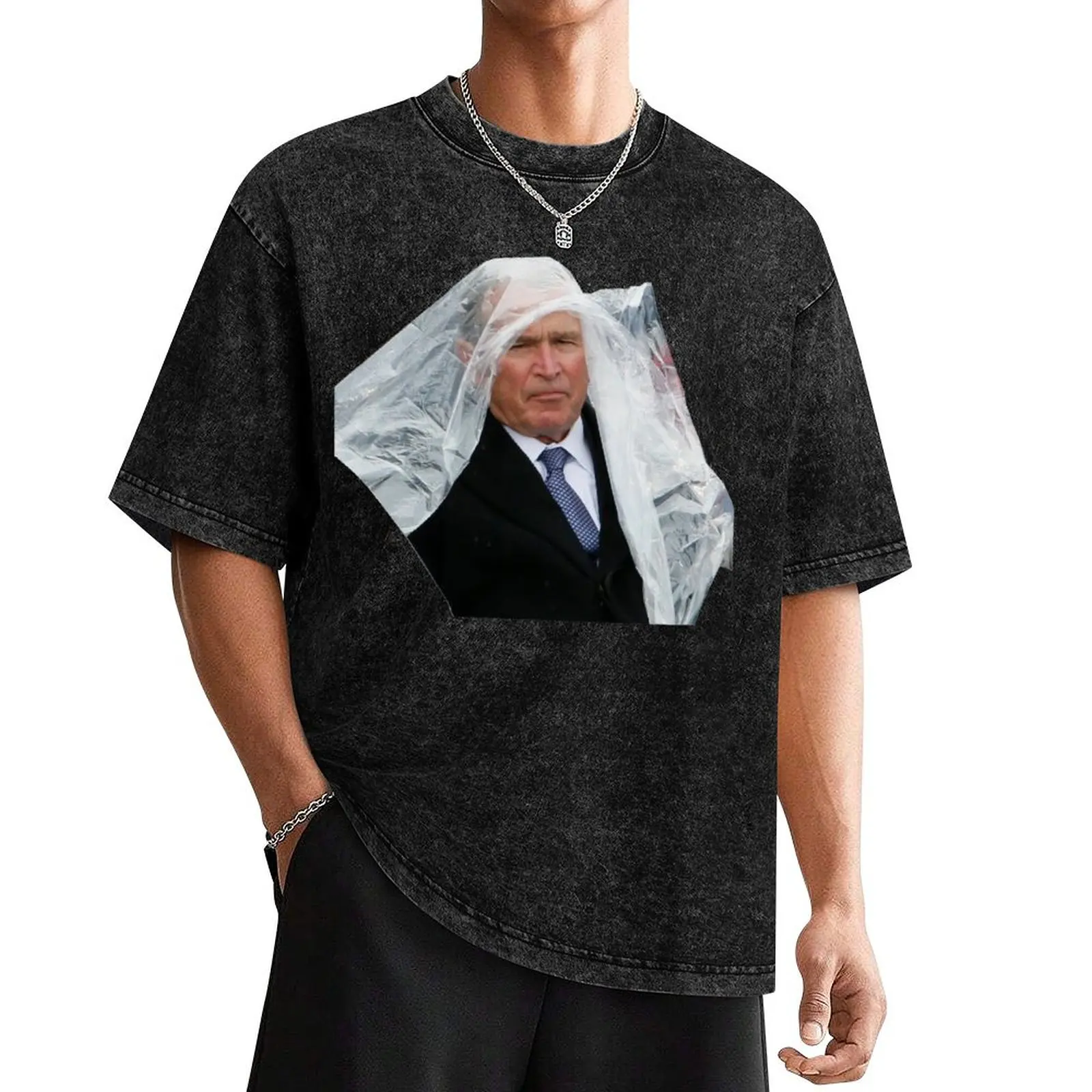 

George W Bush - Poncho Meme - Mad T-Shirt shirts graphic man t shirt customs design your own customs men workout shirt