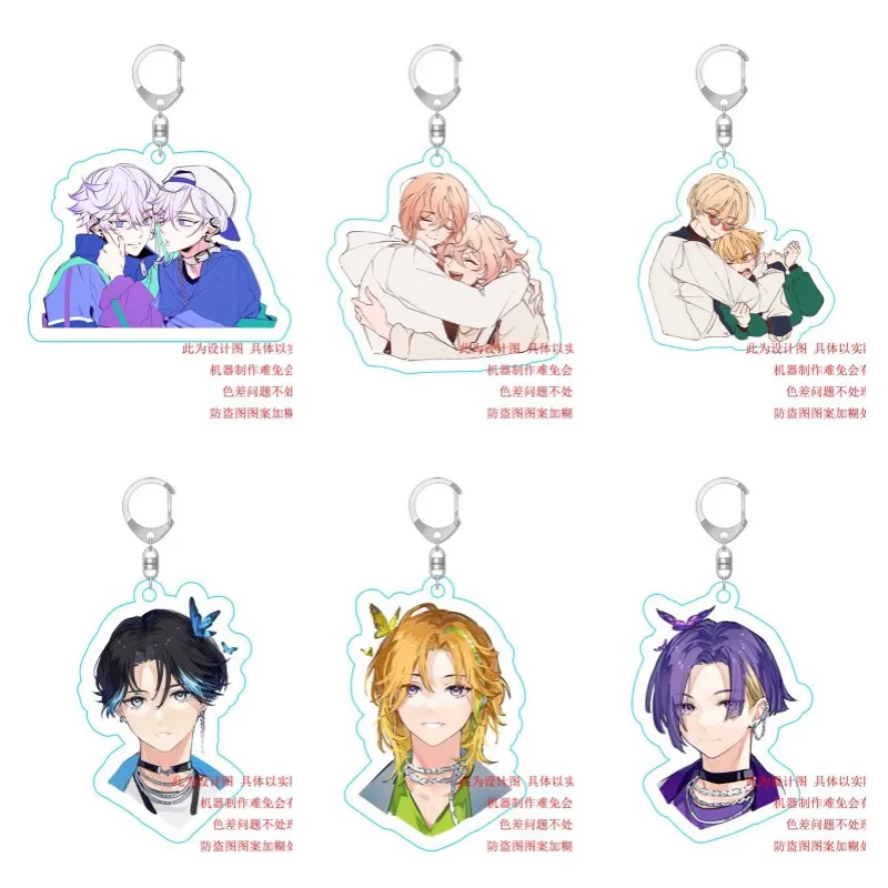 Anime Paradox Live Figures Yamato Shogo Hikage Toma Acrylic Acrylic Keychains Kureha Aoi Character Model Keyring Decor Pendant