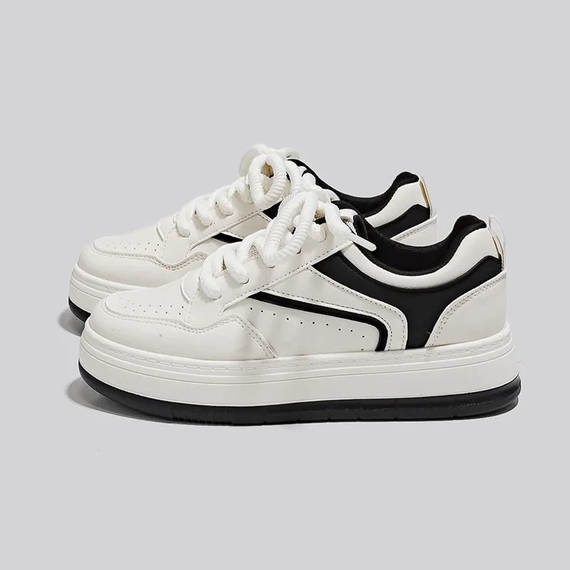 

Новые весенние кроссовки в стиле ретро, женские кроссовки с толстой подошвой Ins Tide, корейские повседневные туфли в гонконгском стиле, женская обувь, туфли для доски