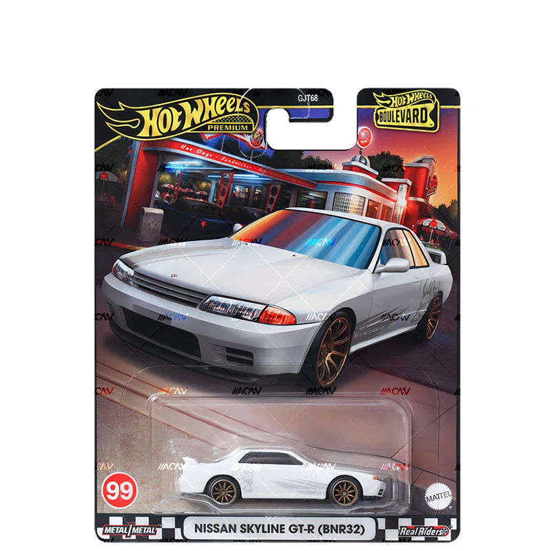 Hot Wheels 2024 Boulevard 20 Series Car Models Alloy Nissan Gtr32 Fiat 500d 3000gt Car Model Room Ornament Collection Boy Gift