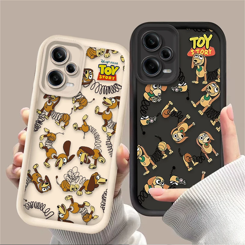 Abstract Cute Slinky Dog Soft Case For Xiaomi Redmi Note 12 14 13 11 Pro Plus 5G 12S 11S 10S 10 9 Redmi 14C 13C 12C 12 4G A3 A3X