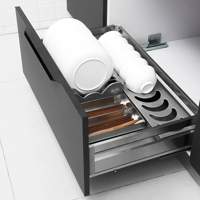 

Stainless Steel Kitchen Cabinets Accessories Pull Out Wire Basket Sofe Closing Kitchen Storage Drawer Baskets Old Cabinet
