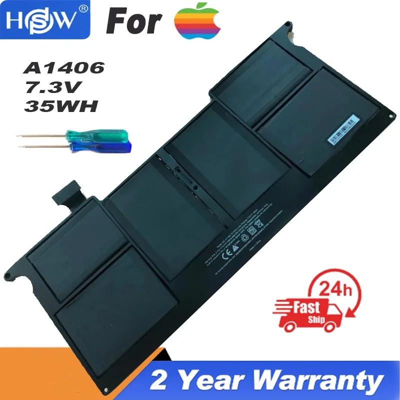 

NEW A1406 A1495 A1375 Laptop Battery For Apple MacBook Air 11 A1370 2010 2011 A1465 2012 2013 2014 2015 Notebook Batteries Gift