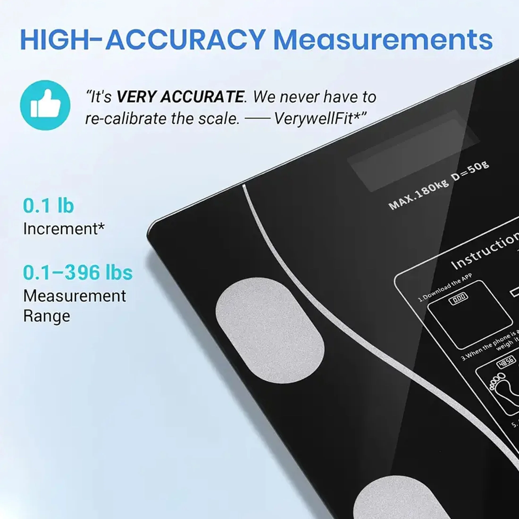 1pc Body Management Weight Loss Scale Smart Mode Bluetooth Electronic Scale Home Body Fat Scale Ultra Accurate